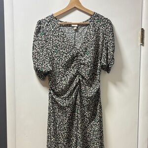 a new day Black and White Patterned High Low Dress